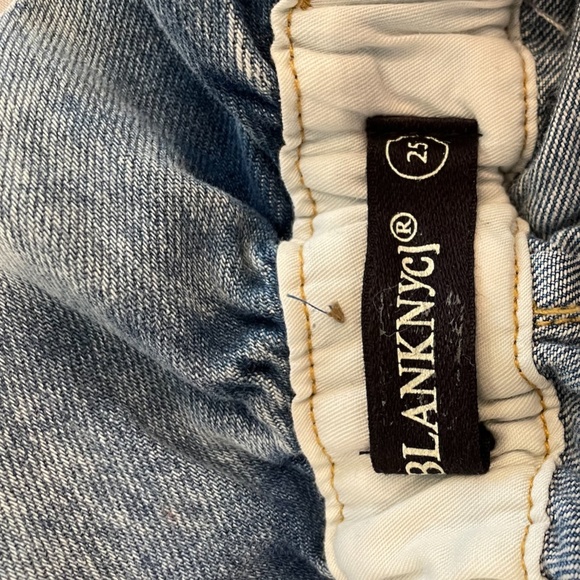 BLANK NYC Paperbag Tie High Waist Denim Shorts - Picture 4 of 4